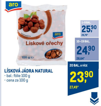 Makro LÍSKOVÁ JÁDRA NATURAL nabídka