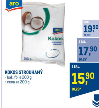 Makro KOKOS STROUHANÝ nabídka