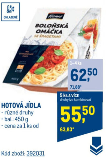 Makro HOTOVÁ JÍDLA nabídka