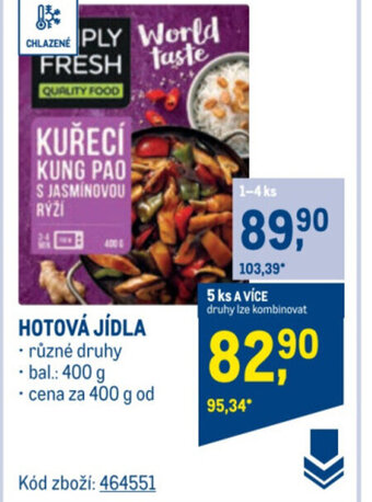 Makro HOTOVÁ JÍDLA nabídka