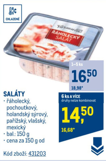 Makro SALÁTY nabídka