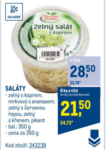 Makro SALÁTY nabídka