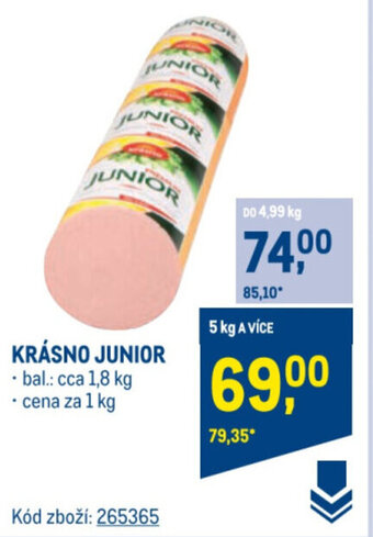 Makro KRÁSNO JUNIOR nabídka