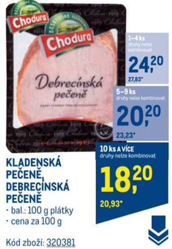 Makro KLADENSKÁ PEČENĚ, DEBRECINSKA PEČENĚ nabídka
