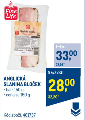 Makro ANGLICKÁ SLANINA BLOČEK nabídka
