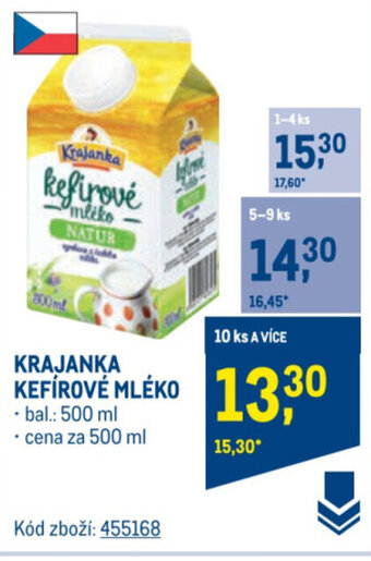Makro KRAJANKA KEFÍROVÉ MLÉKO nabídka