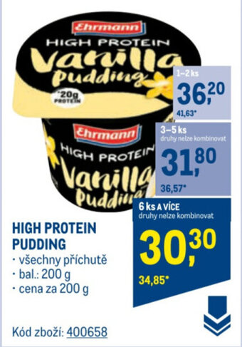 Makro HIGH PROTEIN PUDDING nabídka