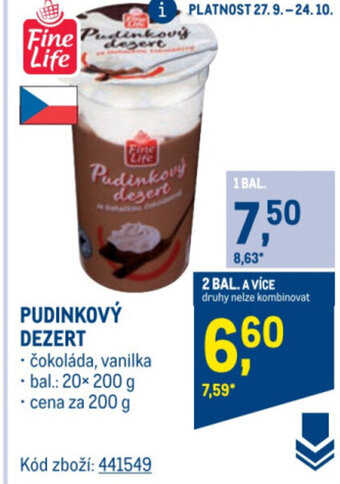 Makro PUDINKOVÝ DEZERT nabídka