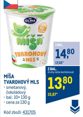 Makro MÍŠA TVAROHOVÝ MLS nabídka