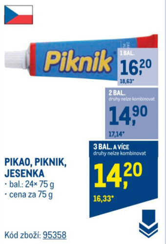 Makro PIKAO, PIKNIK, JESENKA nabídka