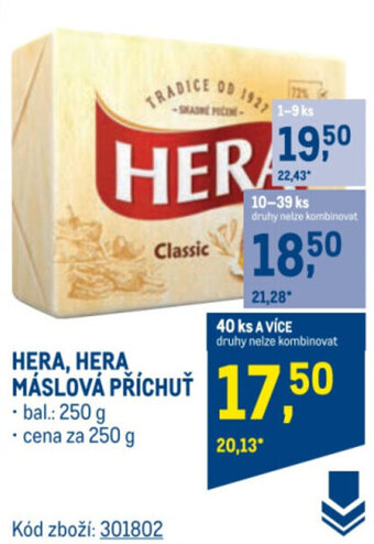 Makro HERA, HERA MÁSLOVÁ PŘÍCHUŤ nabídka
