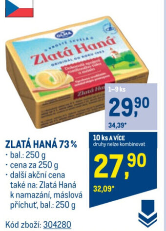 Makro ZLATÁ HANÁ 73% nabídka