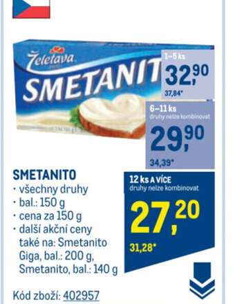 Makro SMETANITO nabídka