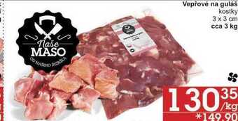 Jip Vepřové na guláš kostky 3 x 3 cm, 1 kg nabídka