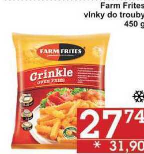 Jip Farm frites vlnky do trouby, 450 g nabídka