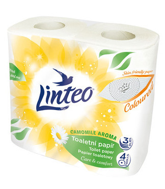 Jip Linteo toaletní papír 4 ks 3-vrstvý nabídka