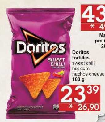 Jip Doritos tortillas sweet chilli, 100 g nabídka