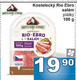 Jip Kostelecký rio ebro salám plátky 100 g nabídka