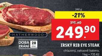 Lidl Irský rib eye steak, 340 g nabídka