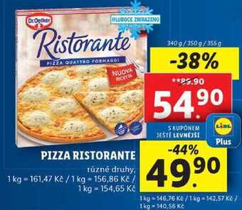 Lidl Pizza ristorante, 340 g/350 g/355 g nabídka