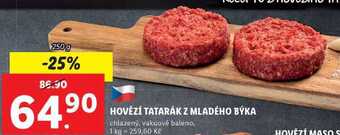 Lidl Hovězí tatarák z mladého býka, 250 g nabídka
