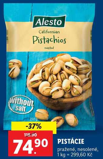 Lidl Pistácie, 250 g nabídka