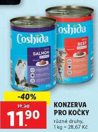 Lidl Konzerva pro kočky, 415 g nabídka