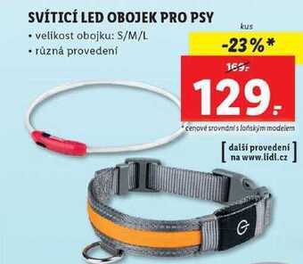 Lidl Svíticí led obojek pro psy nabídka