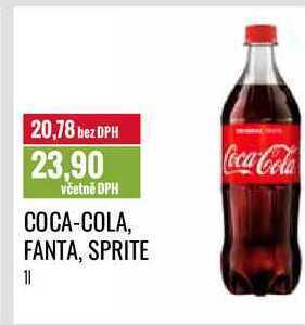 Ratio Coca-cola, fanta, sprite 1l nabídka