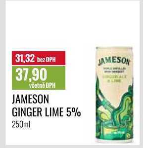 Ratio Jameson ginger lime 5% 250ml nabídka