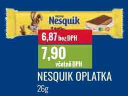 Ratio Nesquik oplatka 26g nabídka