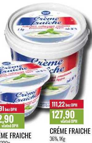 Ratio Créme fraiche 36%, 1kg nabídka