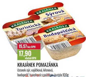 Ratio Krajánek pomazánka 100g nabídka