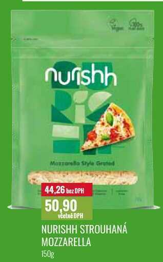 Ratio Nurishh strouhaná mozzarella 150g nabídka