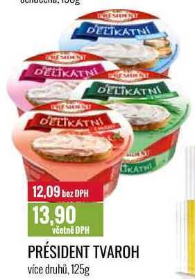 Ratio Président tvaroh 125g nabídka
