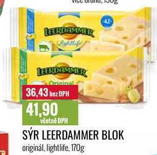 Ratio Sýr leerdammer blok 170g nabídka