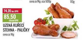 Ratio Uzená kuřecí stehna - paličky cena za 1kg nabídka