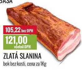 Ratio Zlatá slanina cena za 1kg nabídka