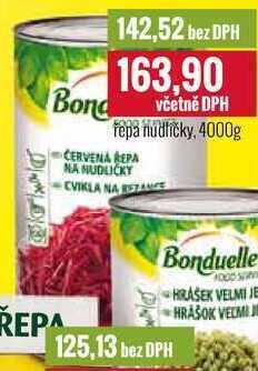 Ratio Bonduelle řepa nudličky 4000g nabídka