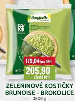 Ratio Zeleninové kostičky brunoise - brokolice 2500 g nabídka
