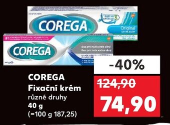 Kaufland COREGA Fixační krém 40 g nabídka