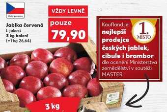 Kaufland Jablka červená nabídka