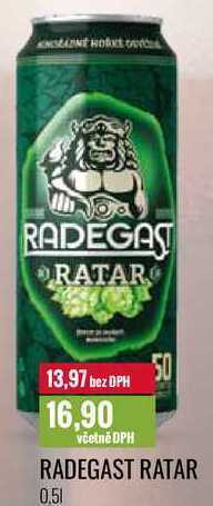 Ratio Radegast ratar 0,5l nabídka