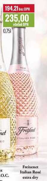 Ratio Freixenet italian rosé extra dry 0,75l nabídka