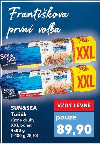 Kaufland SUN&SEA Tuňák 4x 80 g nabídka