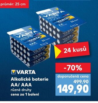 Kaufland VARTA Alkalické baterie AA/AAA nabídka
