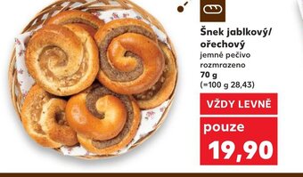 Kaufland Šnek jablkový/ ořechový 70 g nabídka
