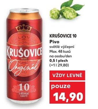Kaufland KRUŠOVICE 10 Pivo nabídka