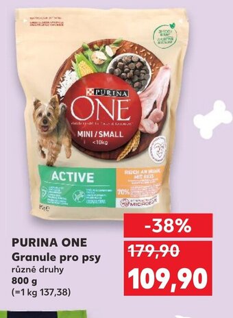 Kaufland PURINA ONE Granule pro psy 800 g nabídka