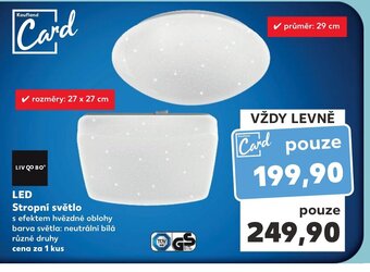 Kaufland LED Stropní světlo nabídka